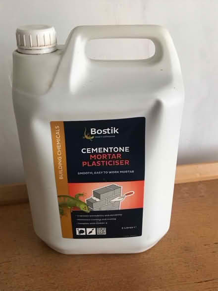 Photo of free Plasticiser for mortar (Woodlands Av., Sidcup DA15) #1