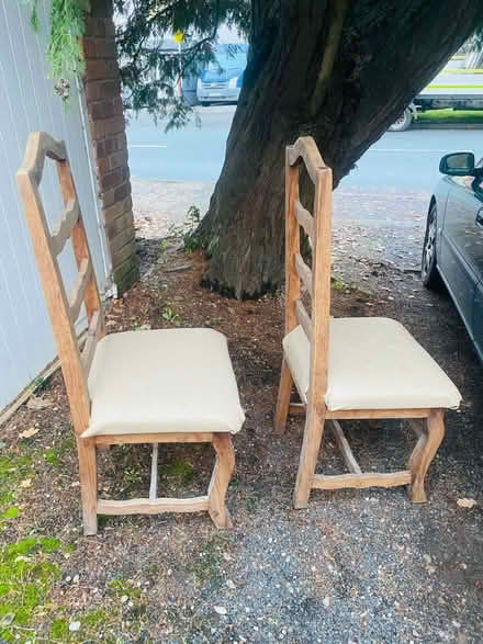 Photo of free 3x Wooden Dining Chairs (Rednal B45) #2
