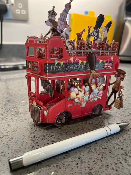 Photo of free 3D card of a bus with party animals (The Triangle Estate RH15) #4