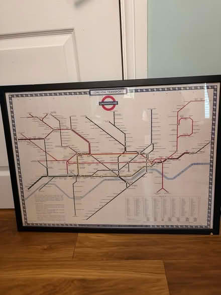 Photo of free Poster - old London tube map (Richmond TW9) #1