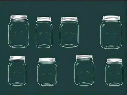 Photo of 1 lb jam jars, straight sides not fancy shapes (Amersham HP6) #1