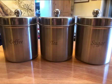 Photo of free tea, coffee & sugar canisters (Ringwood BH24) #1