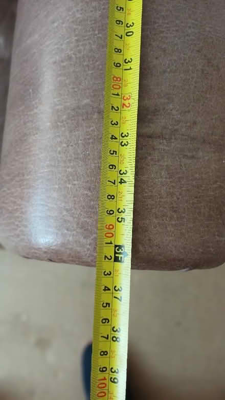 Photo of free 1 three seater leather sofa (Taunton Fairwater District Ward TA1) #2