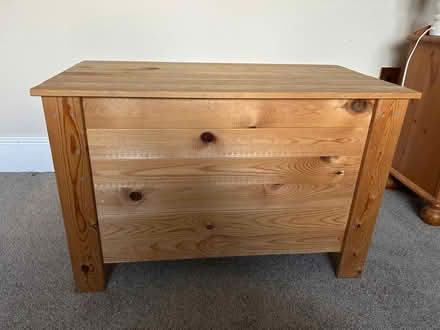 Photo of free pine storage box (Clieves Hills L39) #3