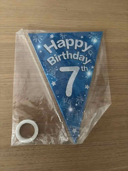 Photo of free 7th blue birthday banner (Basildon, SS13) #1