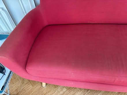 Photo of free Worn red sofa - broken legs (St Andrews, BS6) #2