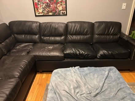 Photo of free L shaped couch (Shrewsbury) #2