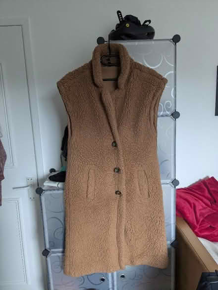 Photo of free Faux sleevless coat, long, warm. (Inch Park EH16) #1