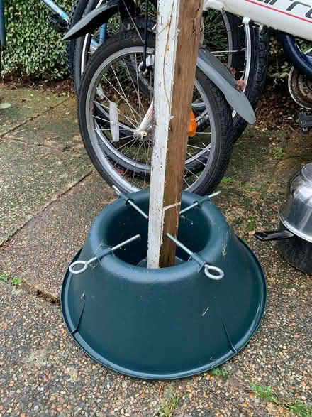 Photo of free Xmas tree holder (cd hold anything) (West Molesey.) #1