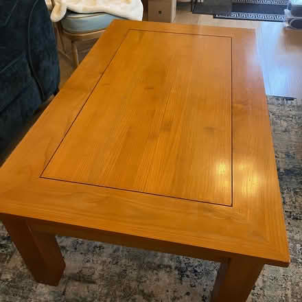 Photo of free Wooden coffee table (Thorndon IP23) #1