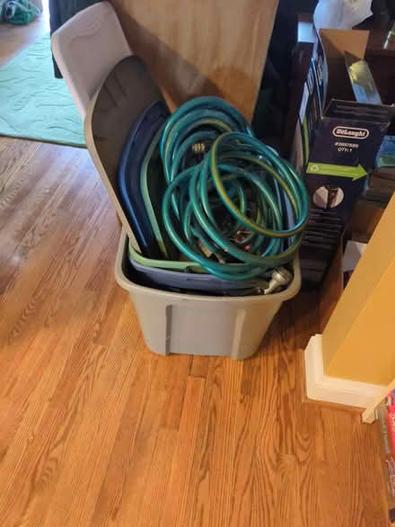 Photo of free Large plastic bins, garden hose (Anacostia) #1