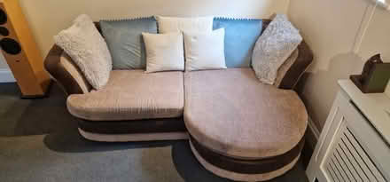 Photo of free Beige sofa (Brockton much wenlock TF13) #1