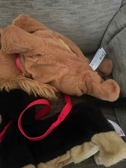 Photo of free 4 moveable soft toys with battery compartment (Longbarn WA2) #3