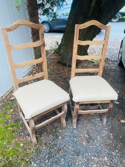 Photo of free 3x Wooden Dining Chairs (Rednal B45) #1