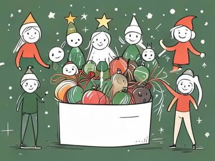 Photo of free Large box of Christmas baubles and decorations (Sale M33) #1