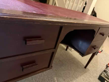 Photo of free Large Antique wooden office desk (Letchworth) #1