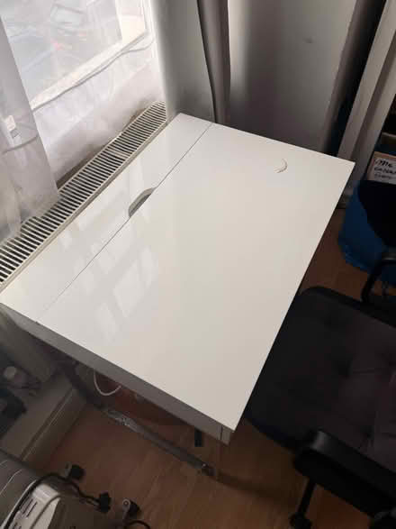 Photo of free Desk with drawer and black chair (W120jj) #1