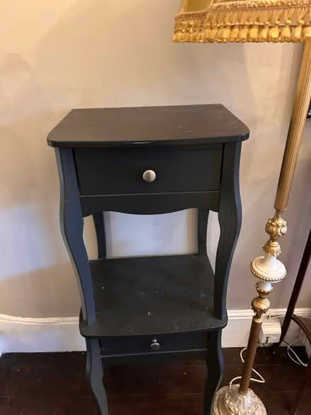 Photo of free Two black bedside tables (Lyminge) #3