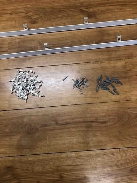 Photo of free 2 white plastic curtain rails (Delph OL3) #2