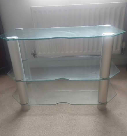 Photo of free glass tv stand (Headcorn TN27) #1