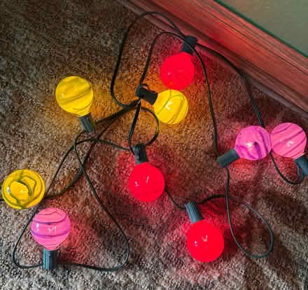 Photo of free Hand painted marble light strings (North Fontana) #1