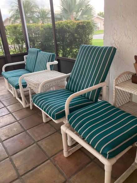 Photo of free PVC patio furniture (Delray Beach) #1