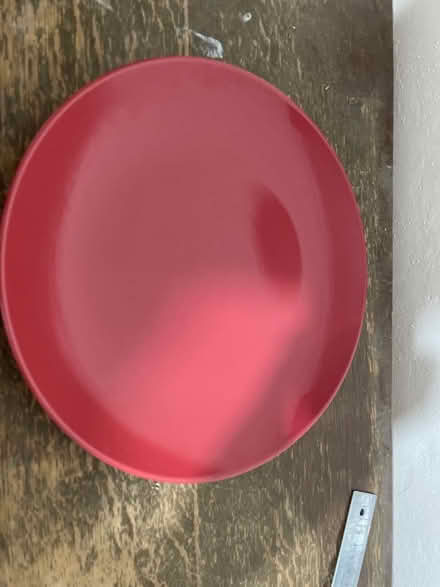 Photo of free 6 red dinner plates (New Town CO1) #2