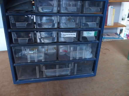 Photo of free Set of small drawers with various largely unsorted DIY bits (Roe Green AL10) #1