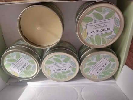 Photo of free 5 x citronella soy wax scented candles (unused) (New Malden KT3) #1