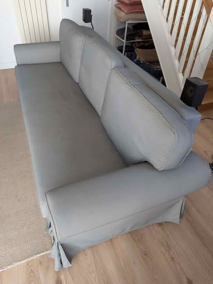 Photo of free IKEA 3 seater sofa bed (VRETSTORP, with extra cover) (St Just TR19) #1