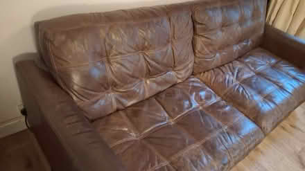 Photo of free Leather Sofa - RG7 (Aldermaston Warf RG7) #1