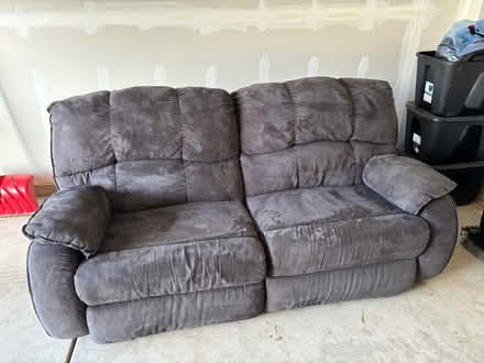 Photo of free Couch w/ kick out/recline (Oswego) #2