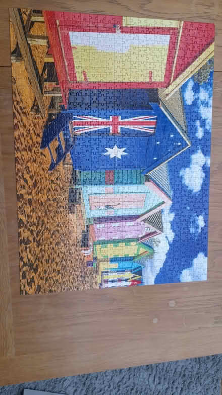 Photo of free Beach huts Jigsaw puzzle 1000 piece (Williamson Park LA1) #2