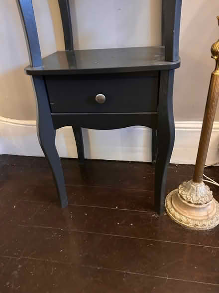 Photo of free Two black bedside tables (Lyminge) #4