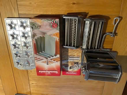 Photo of free Pasta maker, stand and ravioli tray (Galgate LA2) #1
