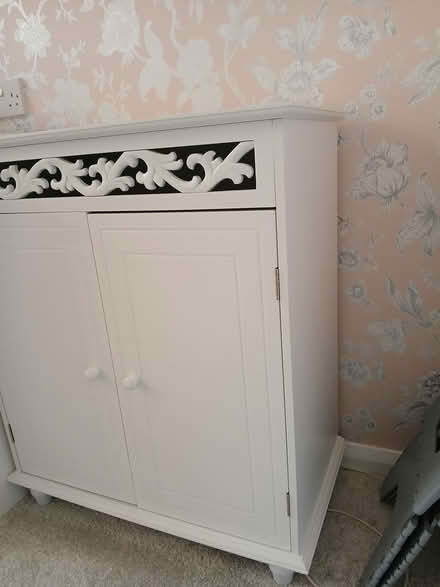 Photo of free White wooden cupboard (Great Baddow) #2