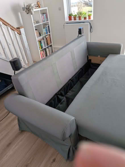 Photo of free IKEA 3 seater sofa bed (VRETSTORP, with extra cover) (St Just TR19) #3