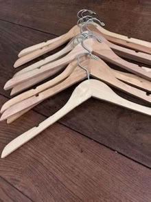 Photo of free Wooden Shirt Hanger w/ Notches (Beacon Hill) #1