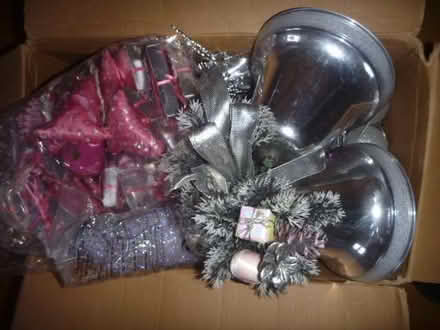 Photo of free Silver & Pink Xmas Decorations (Bracknell Forest RG12) #2
