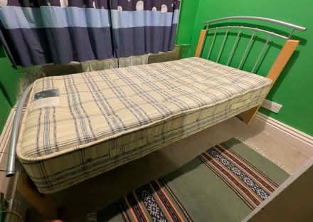 Photo of free Single bed and mattress (Two Dales DE4) #2
