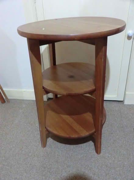 Photo of free Circular Table With Shelves (AB10) #1