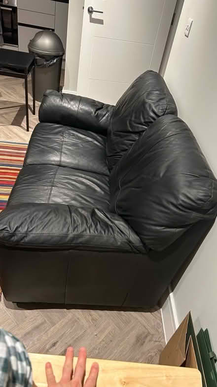 Photo of free 2-seater Leather Sofa (Edmonton N9) #3