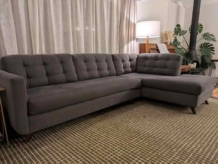 Photo of free 9ft mid-mod couch with life left (Alameda) #2