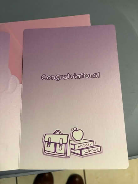 Photo of free Congratulations card (Westbury Wilts BA13) #2
