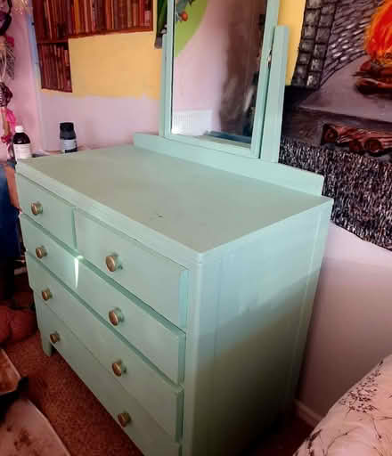 Photo of free Dressing table with mirror (Stonehouse GL10) #1