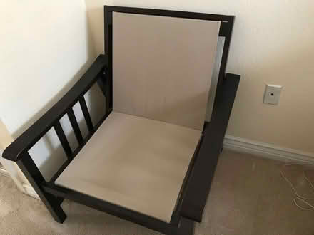 Photo of free Wood chair with cushion (Walnut Creek) #1