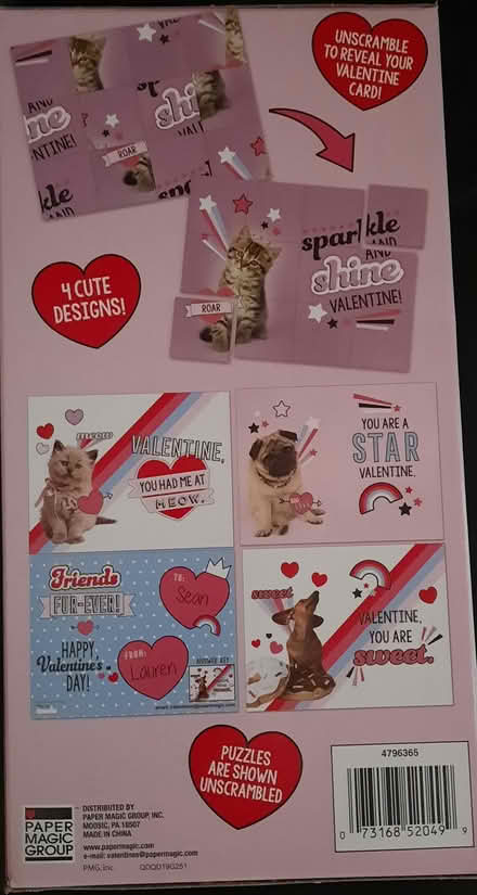 Photo of free Valentine puzzle cards (Orleans) #2