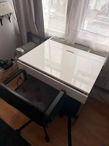 Photo of free Desk with drawer and black chair (W120jj) #3