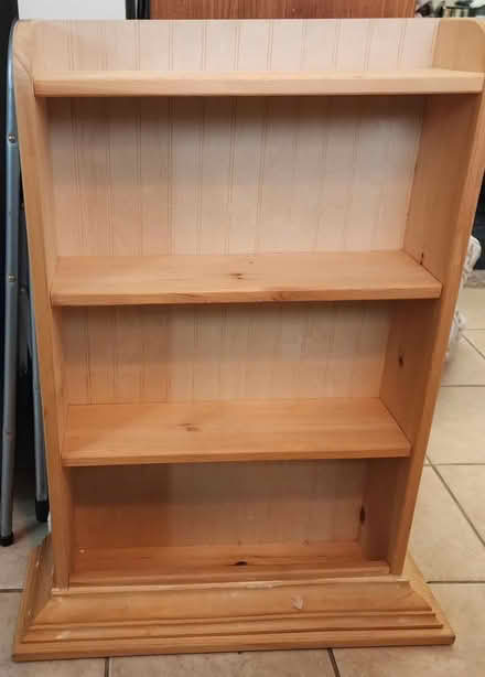 Photo of free Pinewood bookshelf unstained (Madison, NJ) #1