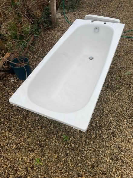 Photo of free Bath, white metal (Wingfield) #2